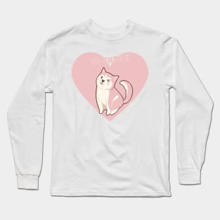Sute puppy lover show some love to your pet dog cat Long Sleeve T-Shirt